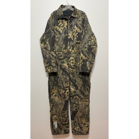 Liberty Mossy Oak‎ BreakUp Camo Long Sleeve Coveralls Men's XL Reg USA Vintage